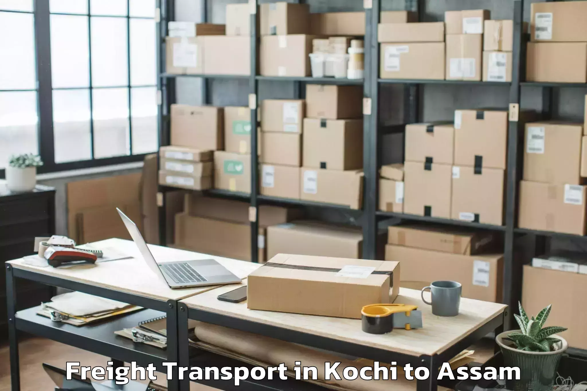 Reliable Kochi to Tezpur Freight Transport